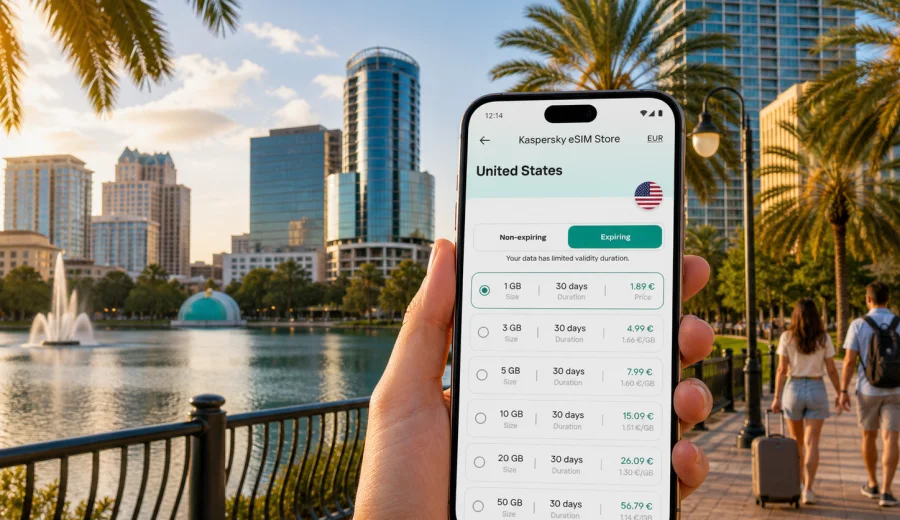 Orlando eSIM for mobile internet