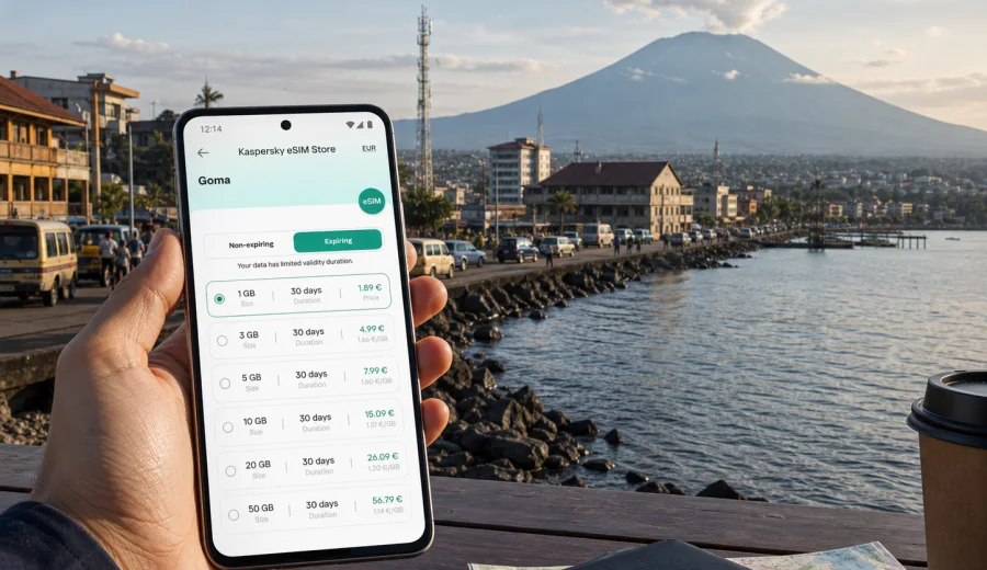 Goma eSIM: mobile internet for your trip