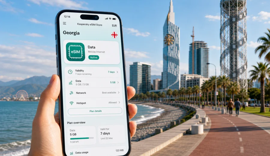 Batumi eSIM: mobile internet for your trip