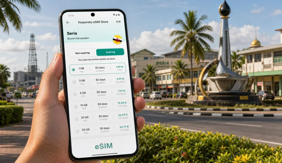 Seria eSIM for mobile internet in Brunei