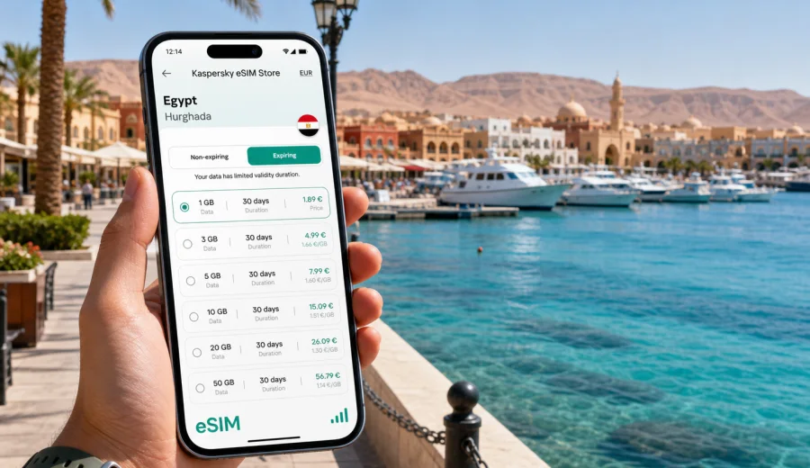 Hurghada eSIM: mobile internet for your trip