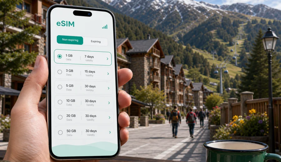Arinsal eSIM for mobile internet in Andorra