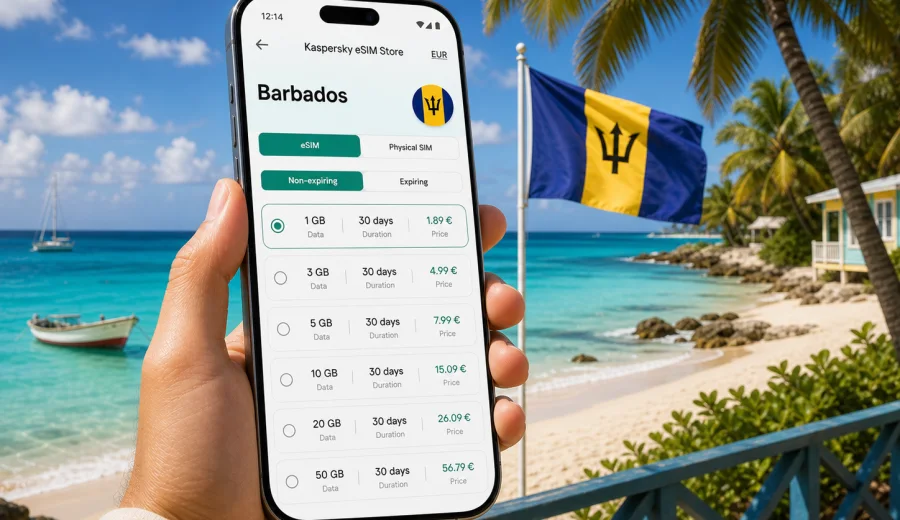 eSIM for Barbados: mobile internet guide