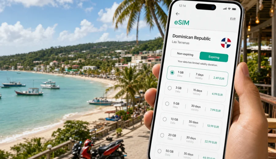 Las Terrenas eSIM: Mobile Internet Guide