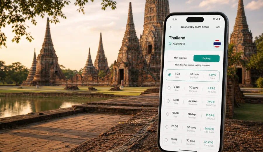 Ayutthaya eSIM: mobile internet guide