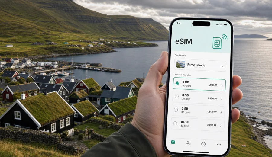 Sandavagur eSIM: Mobile Internet Travel Guide
