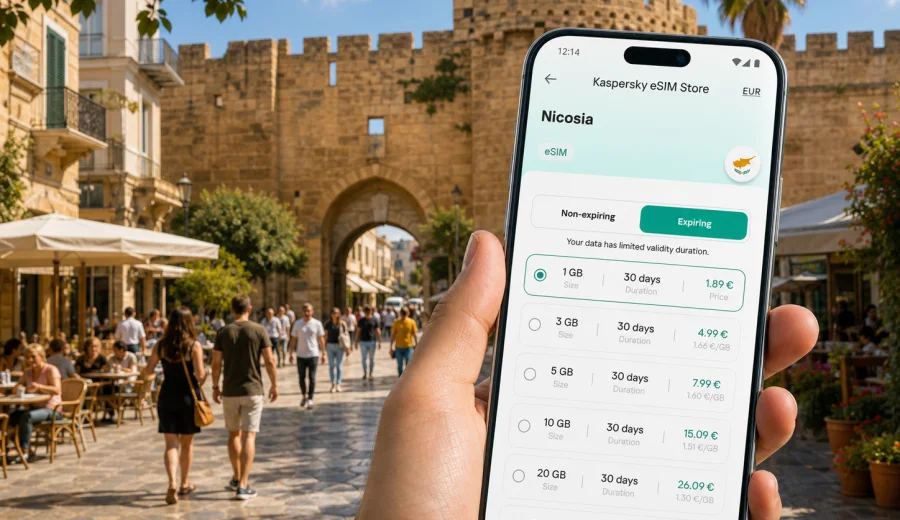 Nicosia eSIM: mobile internet for Cyprus