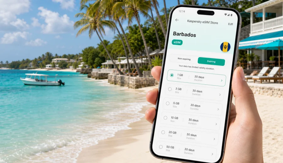 Mullins eSIM: mobile internet in Barbados