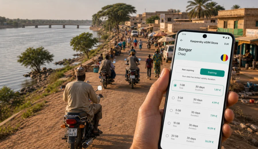 Bongor eSIM for Mobile Internet in Chad