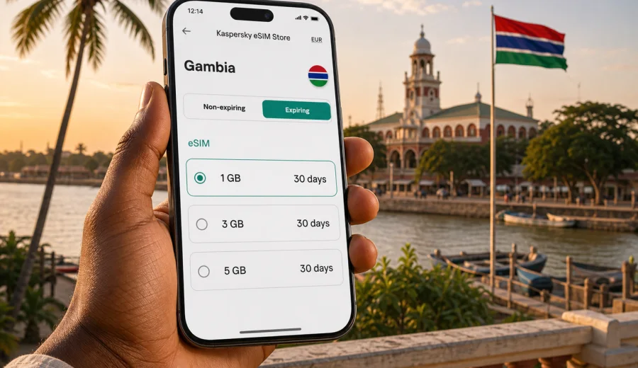 Gambia eSIM: mobile internet for travel