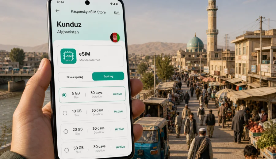 Kunduz eSIM: internet for your city trip