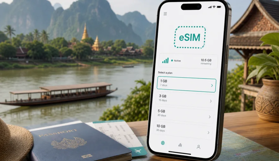 eSIM for Laos: mobile internet guide