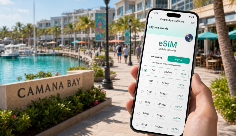 Camana Bay eSIM for Mobile Internet