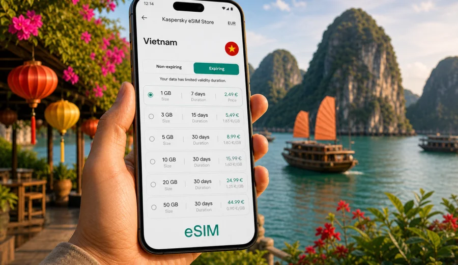 Vietnam eSIM: mobile connection and internet