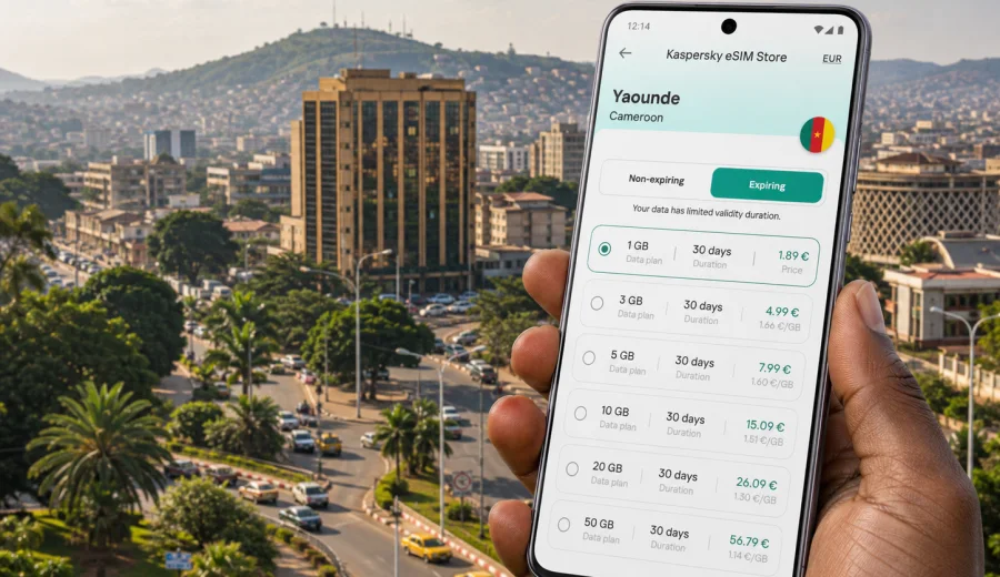 Yaounde eSIM for Mobile Internet