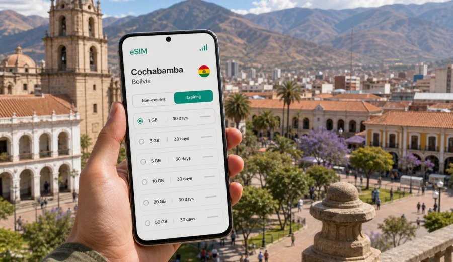 Cochabamba eSIM for mobile internet