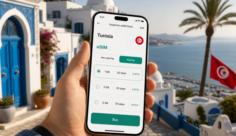 Tunisia eSIM: mobile internet for travel