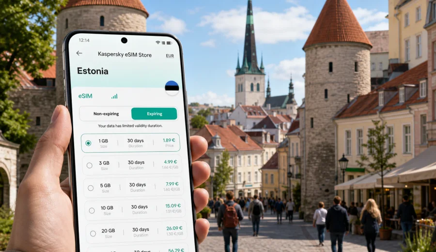 Tallinn eSIM: mobile internet for Estonia trips