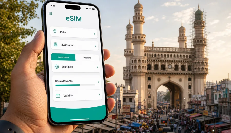 Hyderabad eSIM Guide: Mobile Internet in India