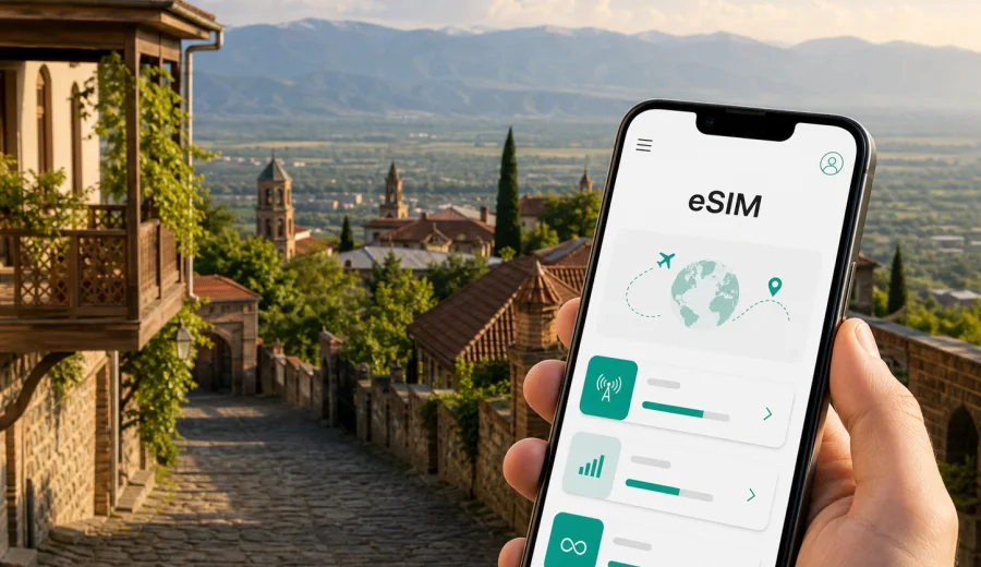Telavi eSIM for mobile internet in Georgia