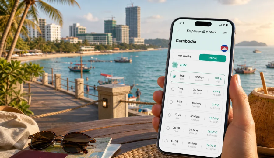 Sihanoukville eSIM for mobile internet
