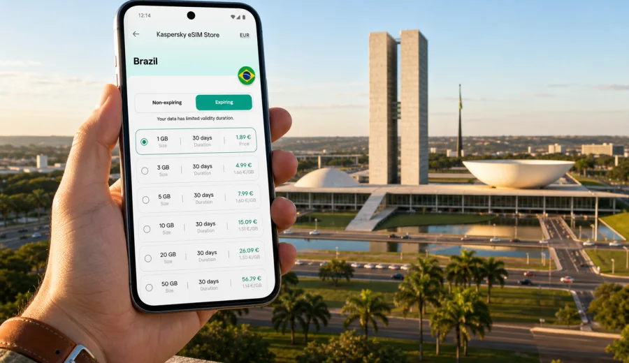 Brasilia eSIM for mobile internet