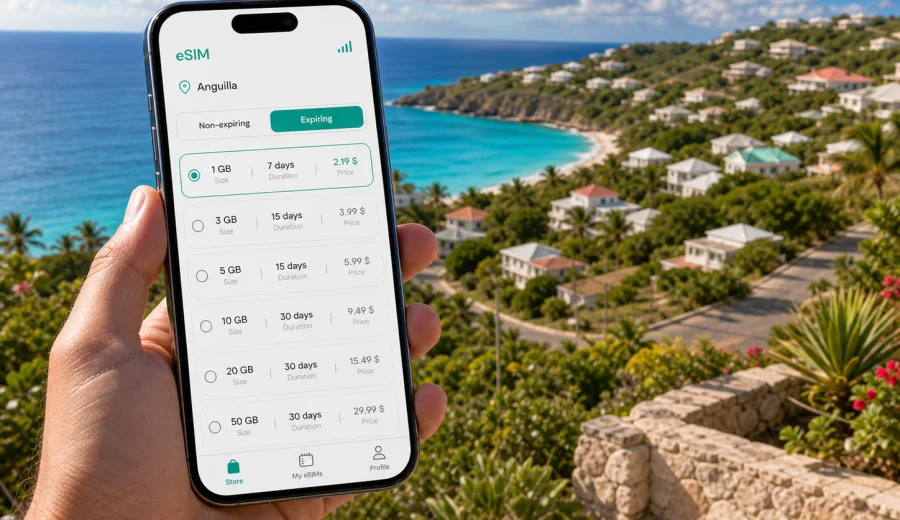 Crocus Hill eSIM: Mobile Internet in Anguilla