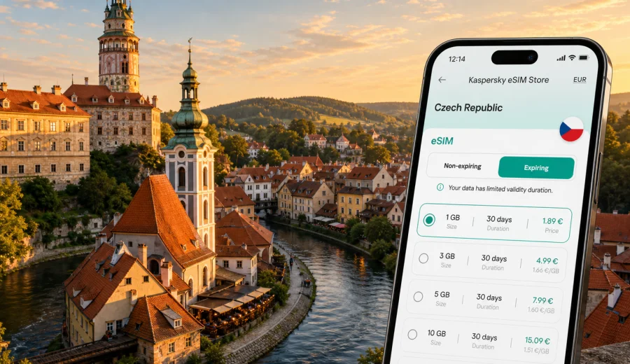 Cesky Krumlov eSIM for mobile internet