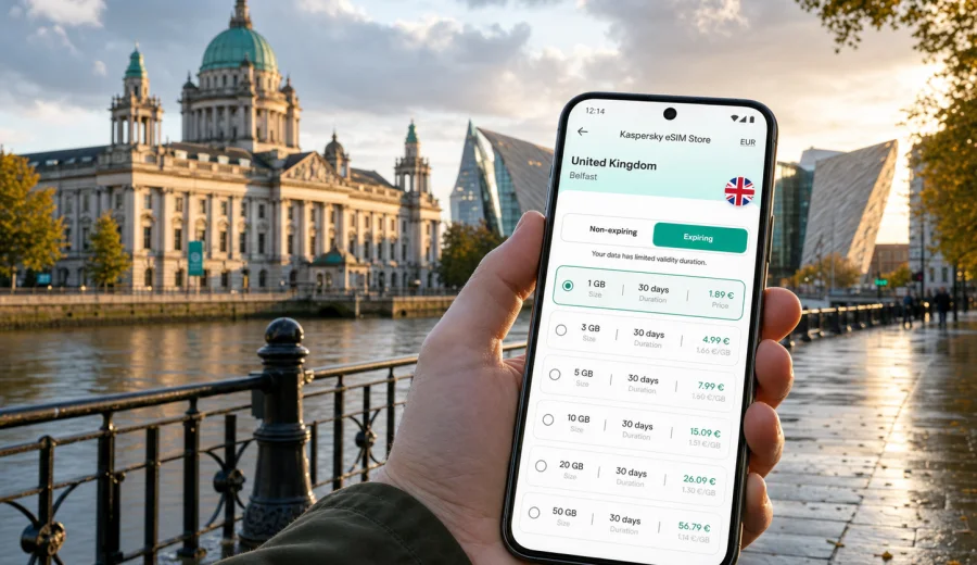 Belfast eSIM: Mobile Internet for Travel