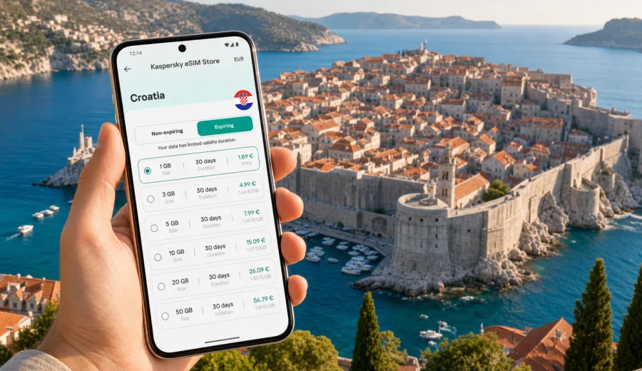 Dubrovnik eSIM: mobile internet travel guide