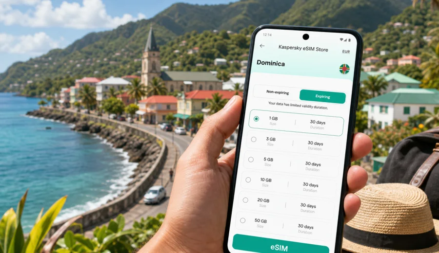Mahaut eSIM for Mobile Internet in Dominica