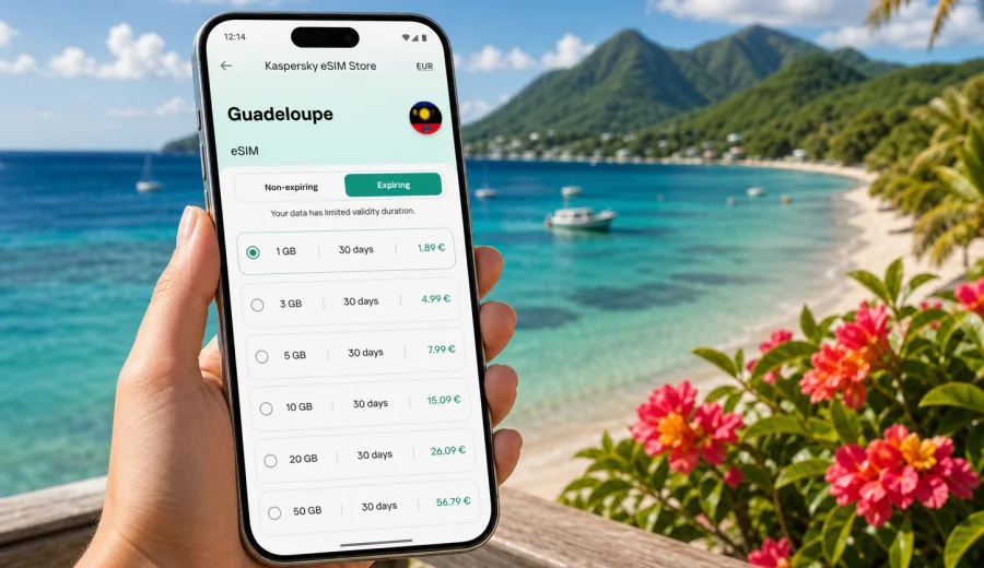 eSIM for Guadeloupe: mobile internet guide