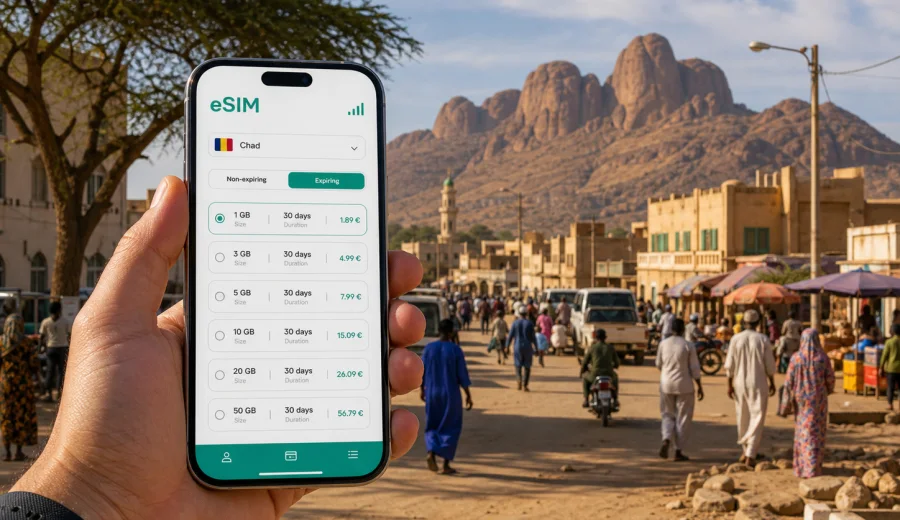 Mongo eSIM: mobile internet for Chad travel