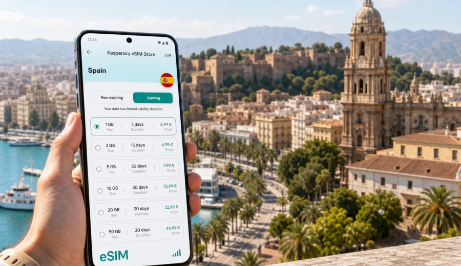 Malaga eSIM: Mobile Internet for City Trips