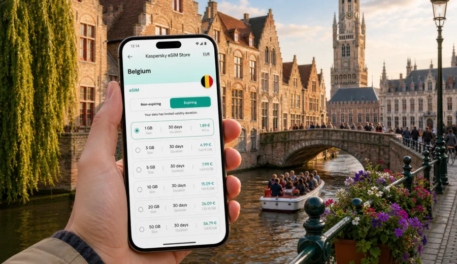 Bruges eSIM: Mobile Internet for Your Trip