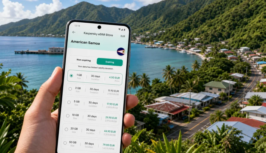 Aua eSIM for Mobile Internet in American Samoa