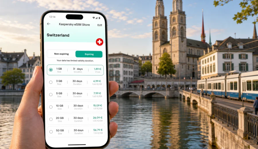 Zurich eSIM: Mobile Internet for Your Trip