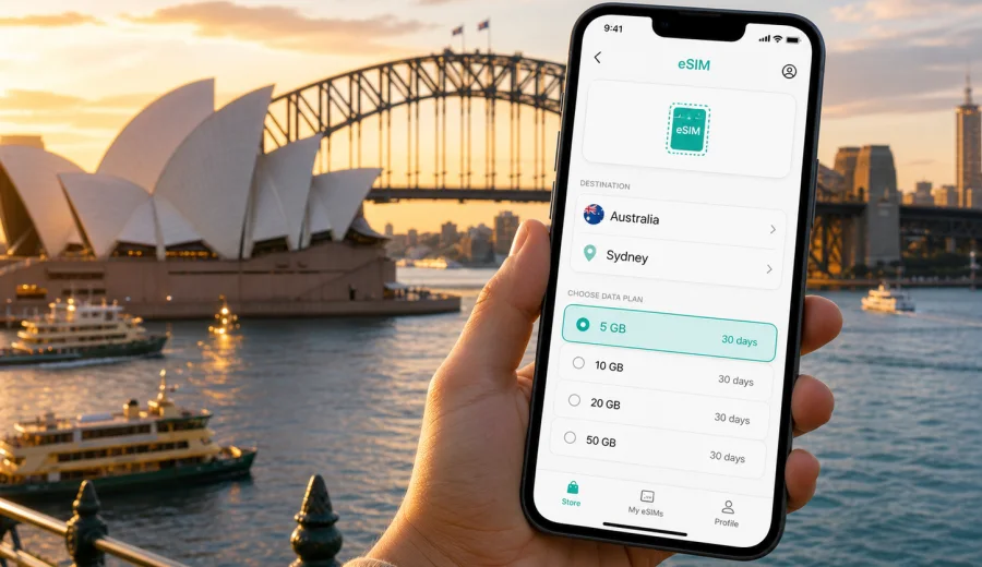 Sydney eSIM for mobile internet