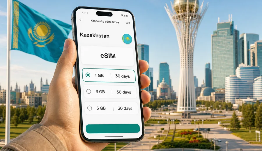 Kazakhstan eSIM: mobile internet for travel