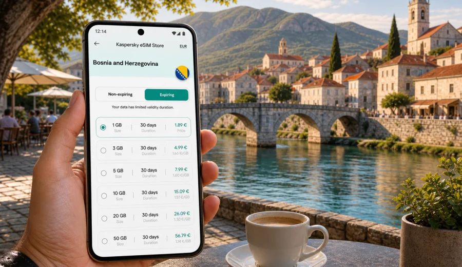 Trebinje eSIM for mobile internet