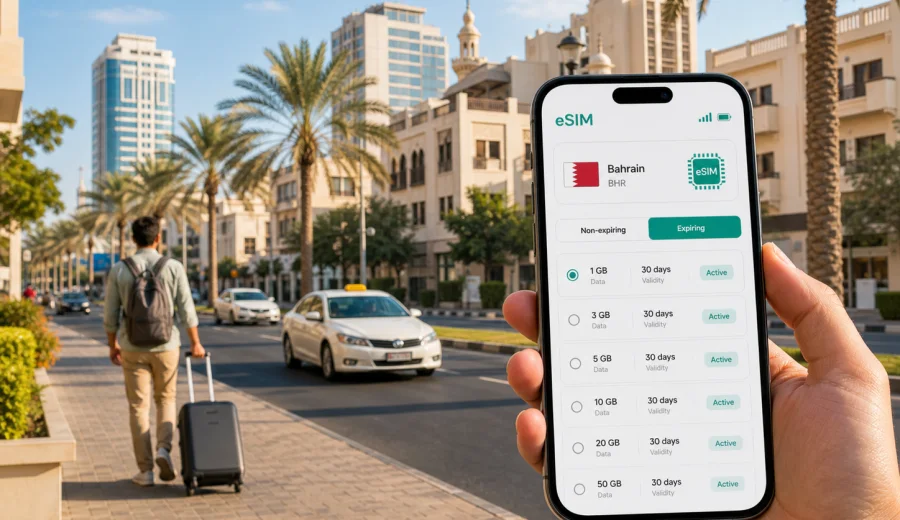 Isa Town eSIM: mobile internet in Bahrain