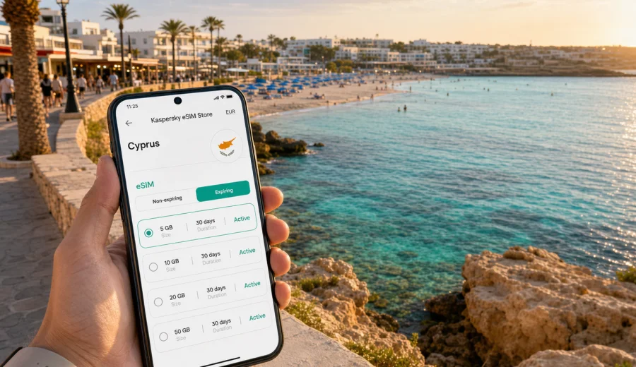 Protaras eSIM for Mobile Internet in Cyprus