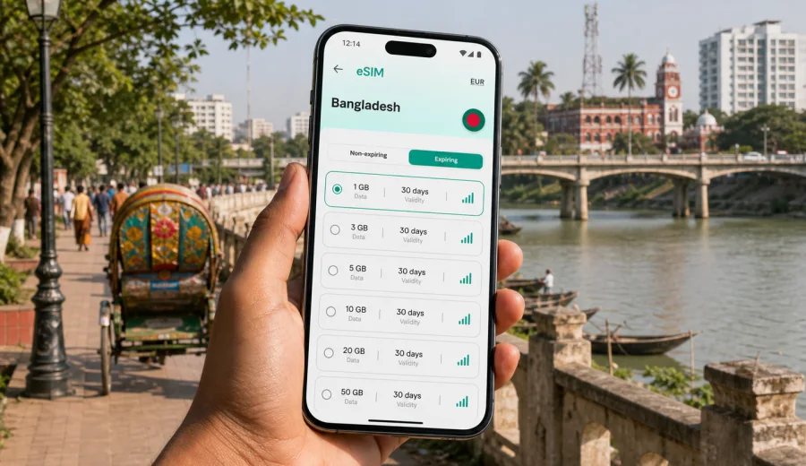 Mymensingh eSIM: Mobile Internet for Travel