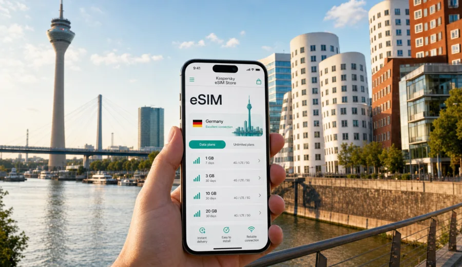 Dusseldorf eSIM: Mobile Internet for Your Trip