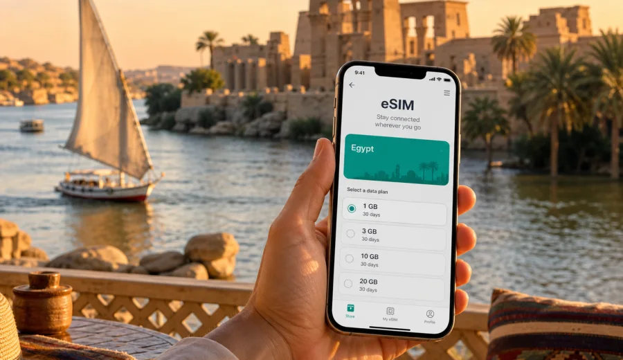 Aswan eSIM: mobile internet for Egypt travel
