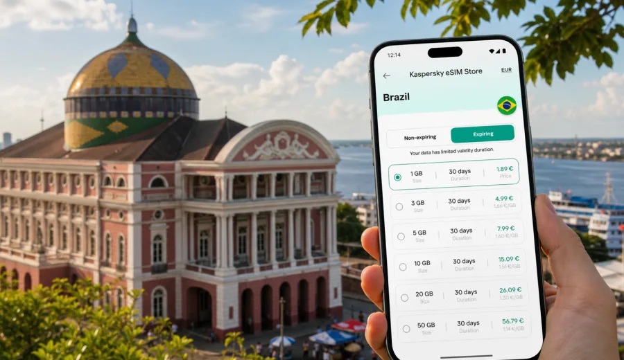 Manaus eSIM: Mobile Internet for Brazil Travel