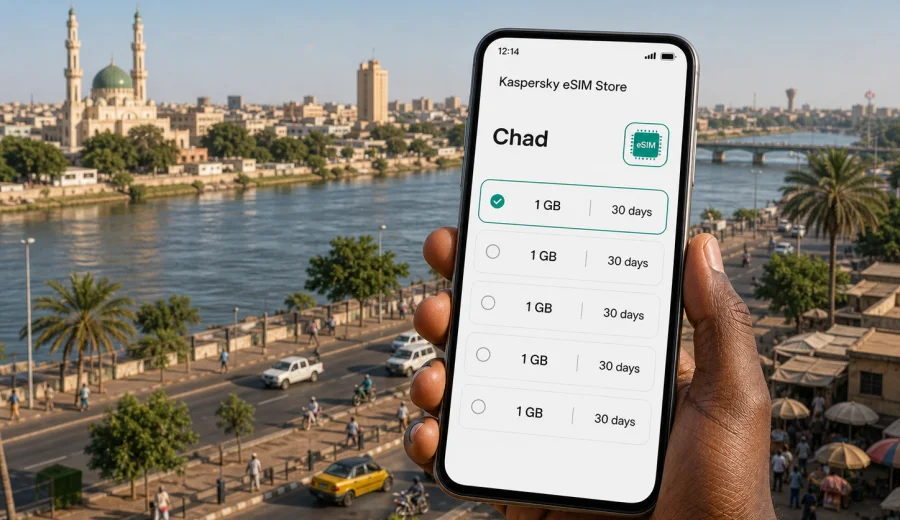 N'Djamena eSIM: mobile internet for your trip