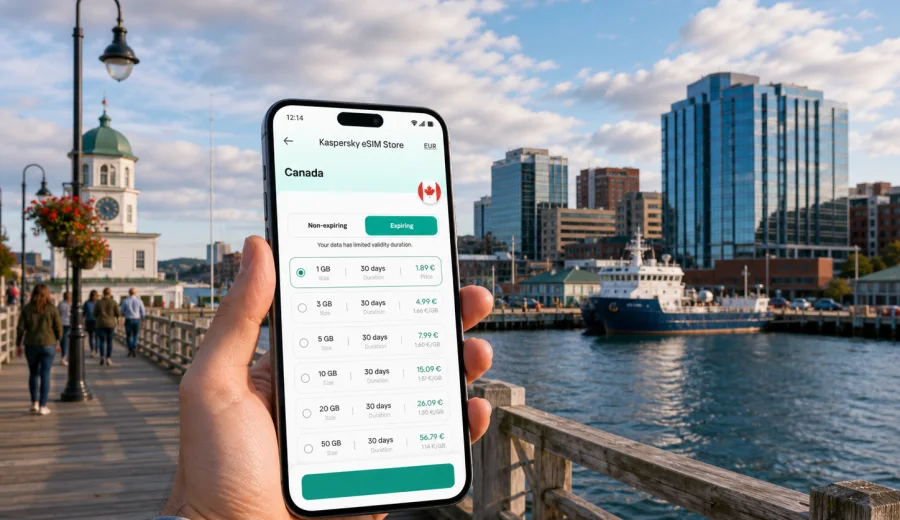 Halifax eSIM for Mobile Internet in Canada