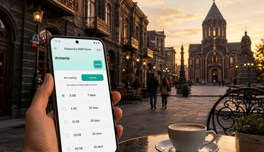 Gyumri eSIM for mobile internet in Armenia