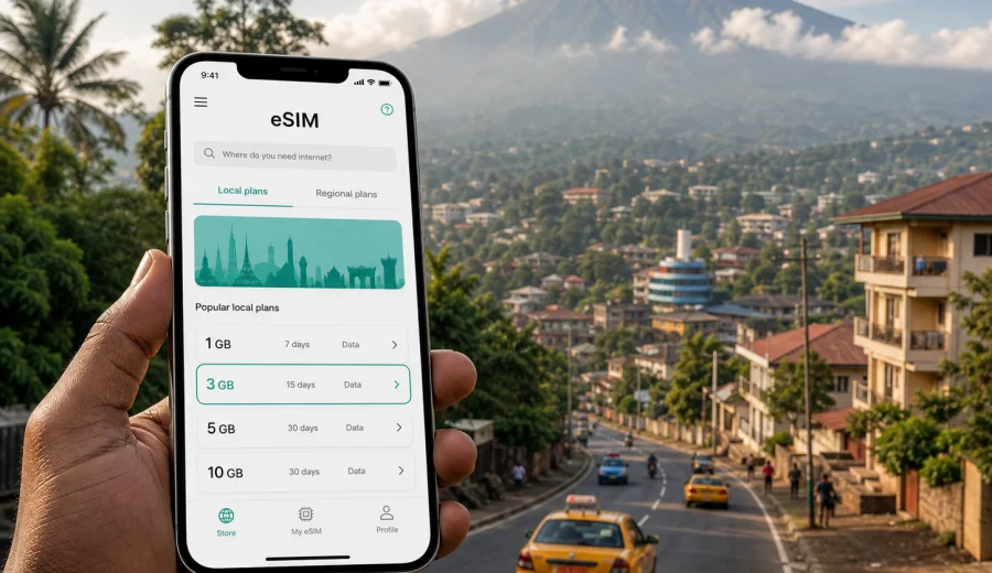 Buea eSIM: mobile internet for Cameroon travel